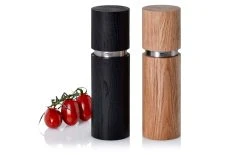 AdHoc Moulins à Sel Et à Poivre TEXTURA 2 Pièces, 20 Cm, Brun/Noir - Moulin à épices