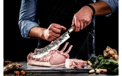 Forged Couteau De Boucher 25,5 Cm, Brun - Couteau De Cuisine -Paderno Shop unnamed file 4019