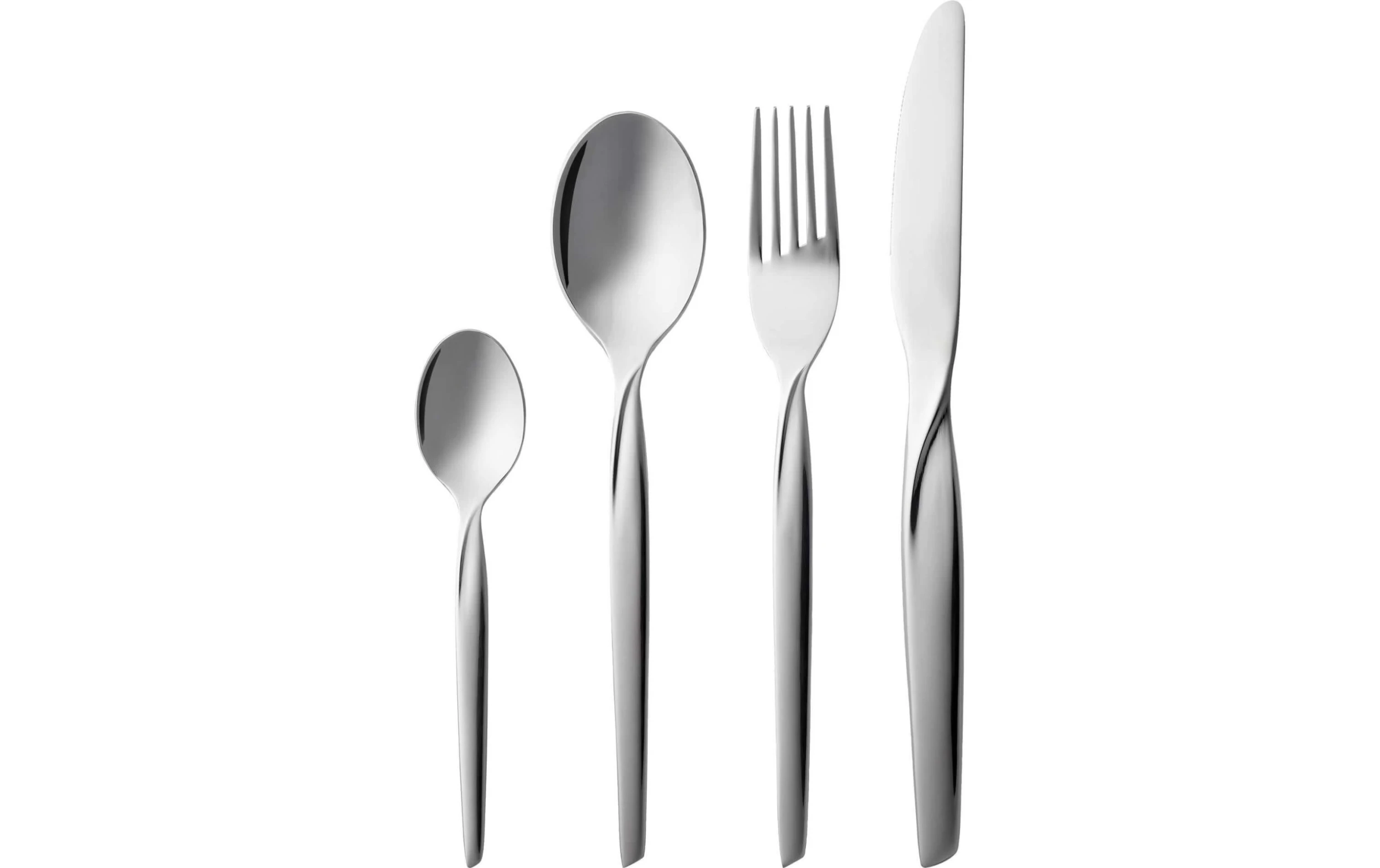 Gense Kits De Couverts Twist 16-parties, Argenté - Set De Couverts 3 Gense Kits De Couverts Twist 16-parties, Argenté - Set De Couverts