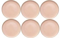 Lene Bjerre Assiette Non Décorative Clara 6 Pièce/s, Rosé - Plaque