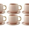 Lene Bjerre Tasse à Expresso Clara 150 Ml , 6 Pièce/s, Rosé - Tasse