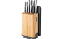 BergHOFF Kits De Bloc De Couteaux Avec Couteaux Leo Legacy 11 Pièces, Brun Clair - Bloc De Couteaux