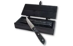 Gense Couteau à Steak Vieux Fermier XL 4 Pièce/s, Noir - Couteau De Cuisine