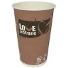 Haushaltsware Tasses à Café Jetables Love Nature 400 Ml, 50 Pièce/s, Brun - Vaisselle Jetable -Paderno Shop unnamed file 413