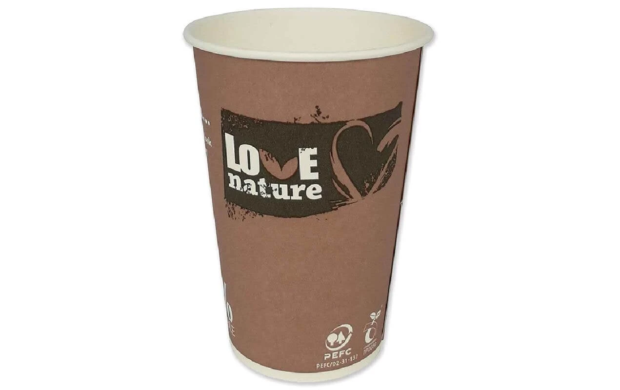 Tasses à café jetables Love Nature 400 ml, 50 Pièce/s, Brun - Vaisselle jetable Haushaltsware Tasses à Café Jetables Love Nature 400 Ml, 50 Pièce/s, Brun - Vaisselle Jetable -Paderno Shop unnamed file 413