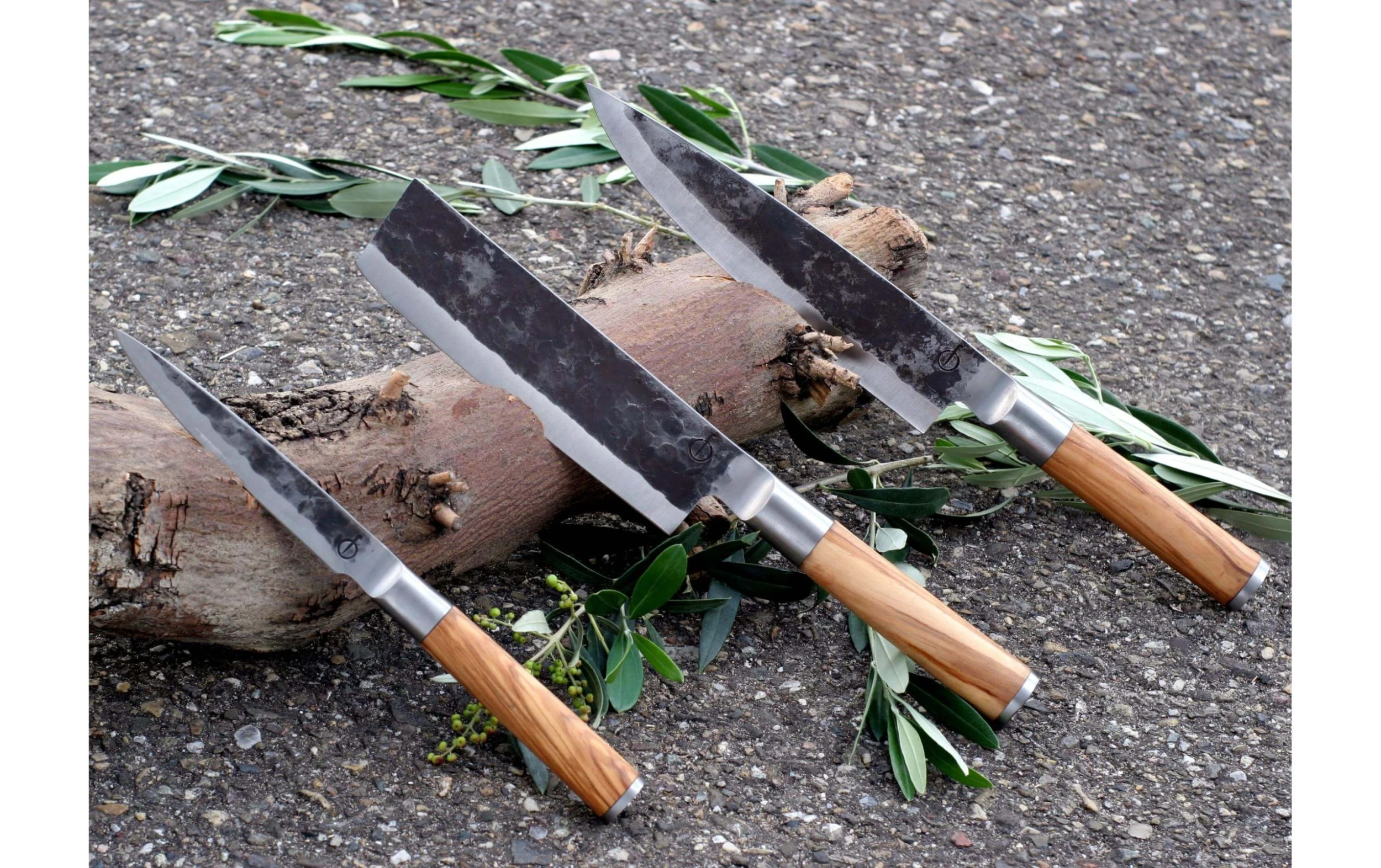 Forged Set De Couteaux Olive 3 Pièces, Bois D'olivier - Couteau De Cuisine 4 Forged Set De Couteaux Olive 3 Pièces, Bois D'olivier - Couteau De Cuisine - Image 2