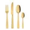 Sambonet Kits De Couverts Flat PVD 24-parties, Doré - Set De Couverts