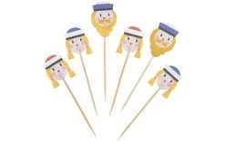 Rico Design Pearl Piques Décoratifs Marins 6 Pièce/s Blanc - Couverts Jetables