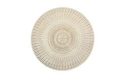 Zeller Present Set De Table Cut Out Rond Rond, 41 Cm, Doré - Nappes De Table