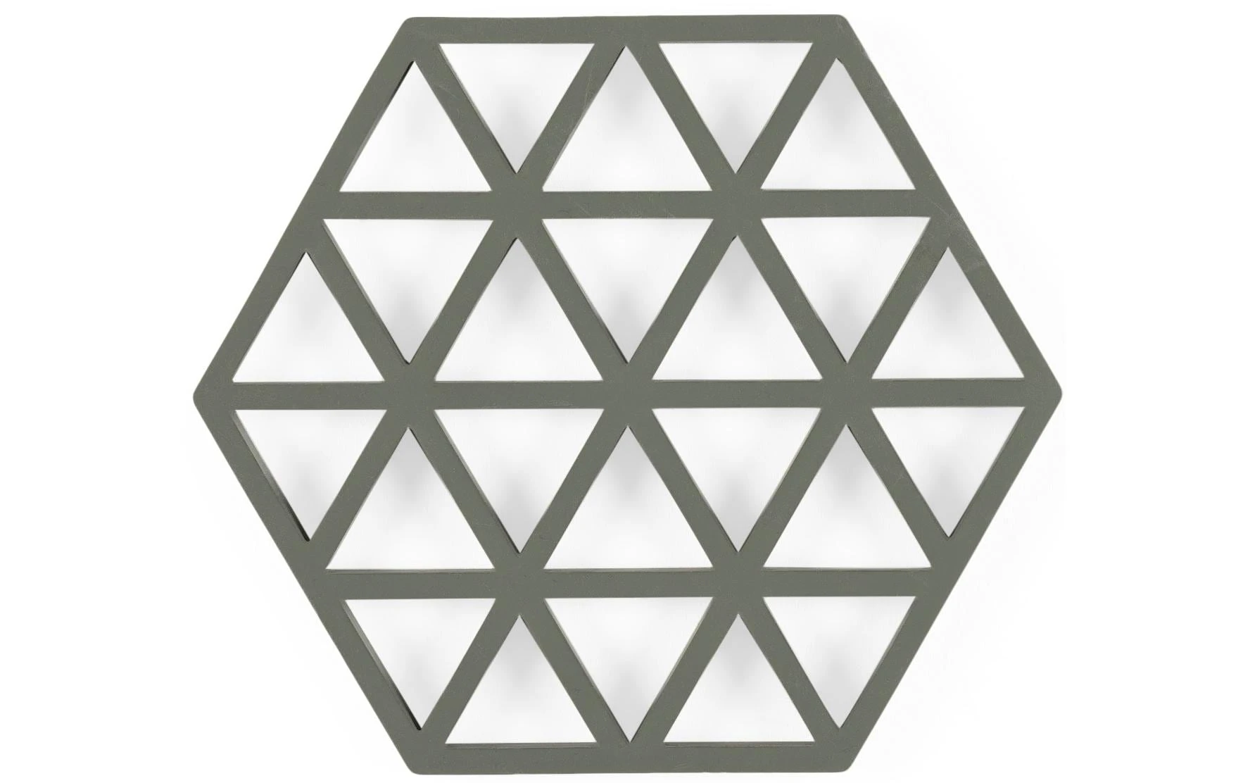 Zone Denmark Dessous De Plat Triangle Vert Olive - Sous-verre 3 Zone Denmark Dessous De Plat Triangle Vert Olive - Sous-verre