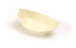 Sier Coupelle à Amuse-bouches Bateau En Bois 7 X 11 Cm, 100 Pièce/s - Vaisselle Jetable