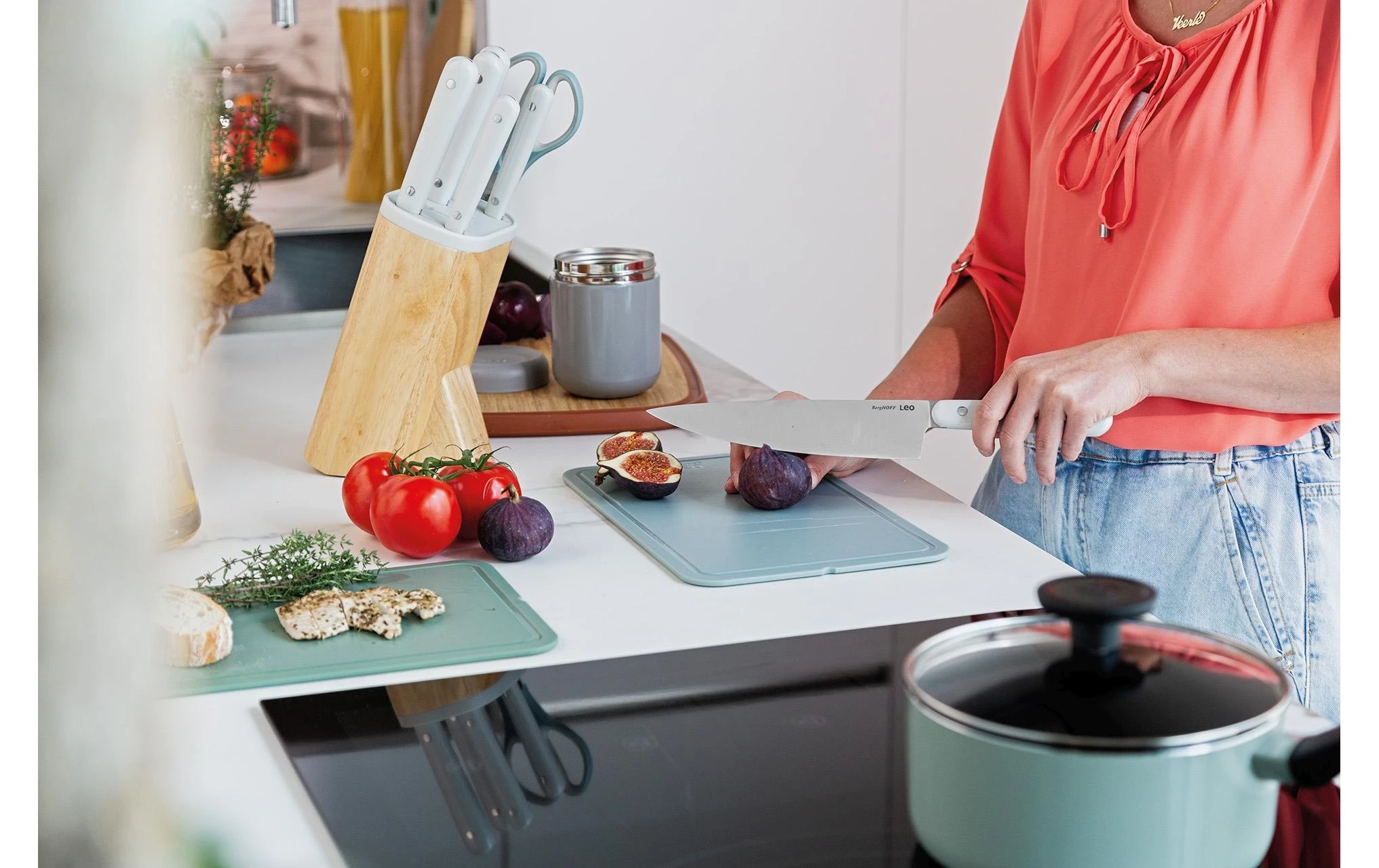 BergHOFF Couteau De Cuisine Leo Spirit 20 Cm, Blanc - Couteau De Cuisine 4 BergHOFF Couteau De Cuisine Leo Spirit 20 Cm, Blanc - Couteau De Cuisine - Image 2