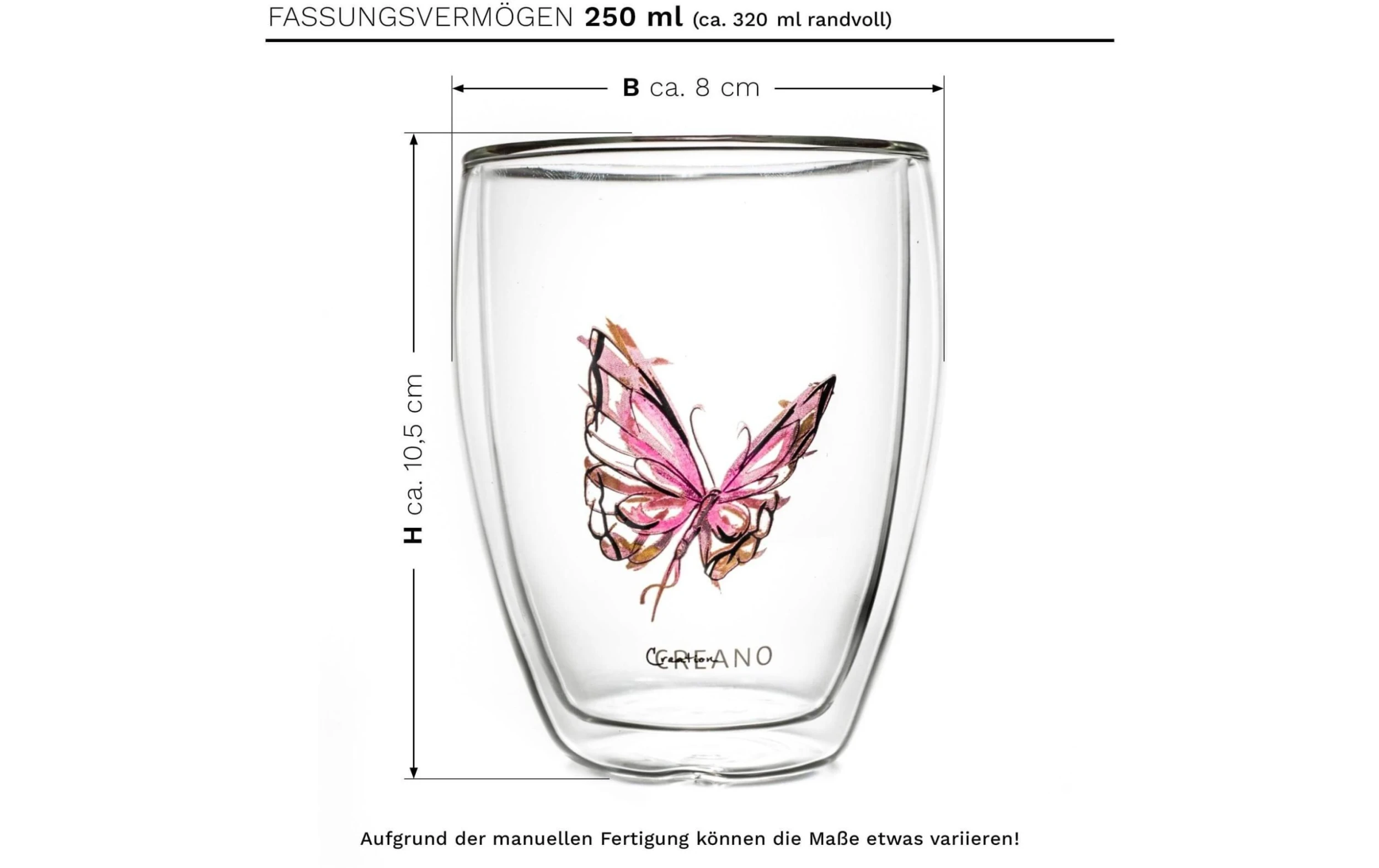 Creano Gobelet Isotherme Colourfly 250 Ml, 1 Pièce/s, Rose - Tasse 5 Creano Gobelet Isotherme Colourfly 250 Ml, 1 Pièce/s, Rose - Tasse - Image 3