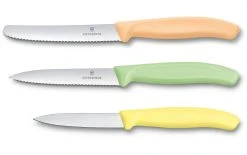 Victorinox Couteau à Légumes Trend Colors 3 Pièces, Jaune/Vert/Orange - Couteau De Cuisine