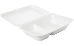 BioPak Boîte Repas 2-division 770 Ml, 50 Pièce/s - Vaisselle Jetable