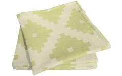 Adam Serviette En Tissu Maroccan Shiraz Light, Vert Clair, 4 Pièce/s - Serviettes