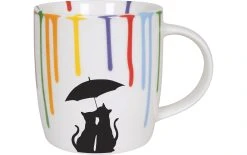 Könitz Tasse Universelle Rainbowdrops Cats 350 Ml, 1 Pièce/s, Blanc - Tasse