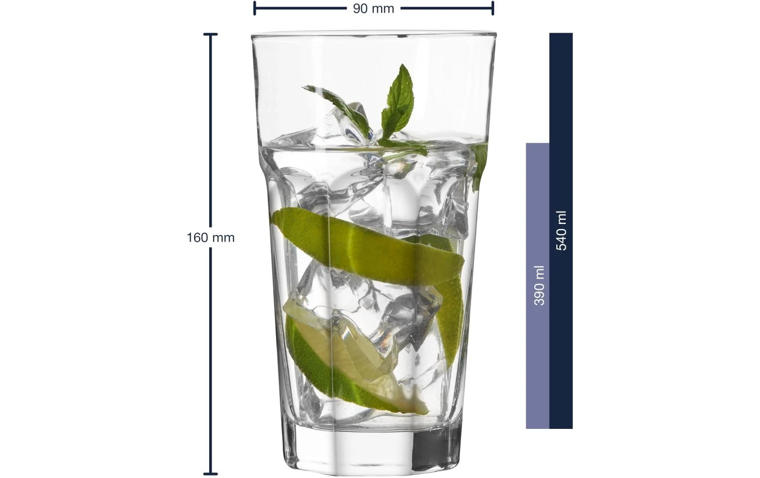 Leonardo Verre à Long Drink XL, Rock 540 Ml, 4 Pièce/s, Transparent - Verres à Cocktail 4 Leonardo Verre à Long Drink XL, Rock 540 Ml, 4 Pièce/s, Transparent - Verres à Cocktail - Image 2