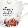Könitz Tasse à Café Gardening Red Flower 420 Ml , 1 Pièce/s, Blanc - Tasse