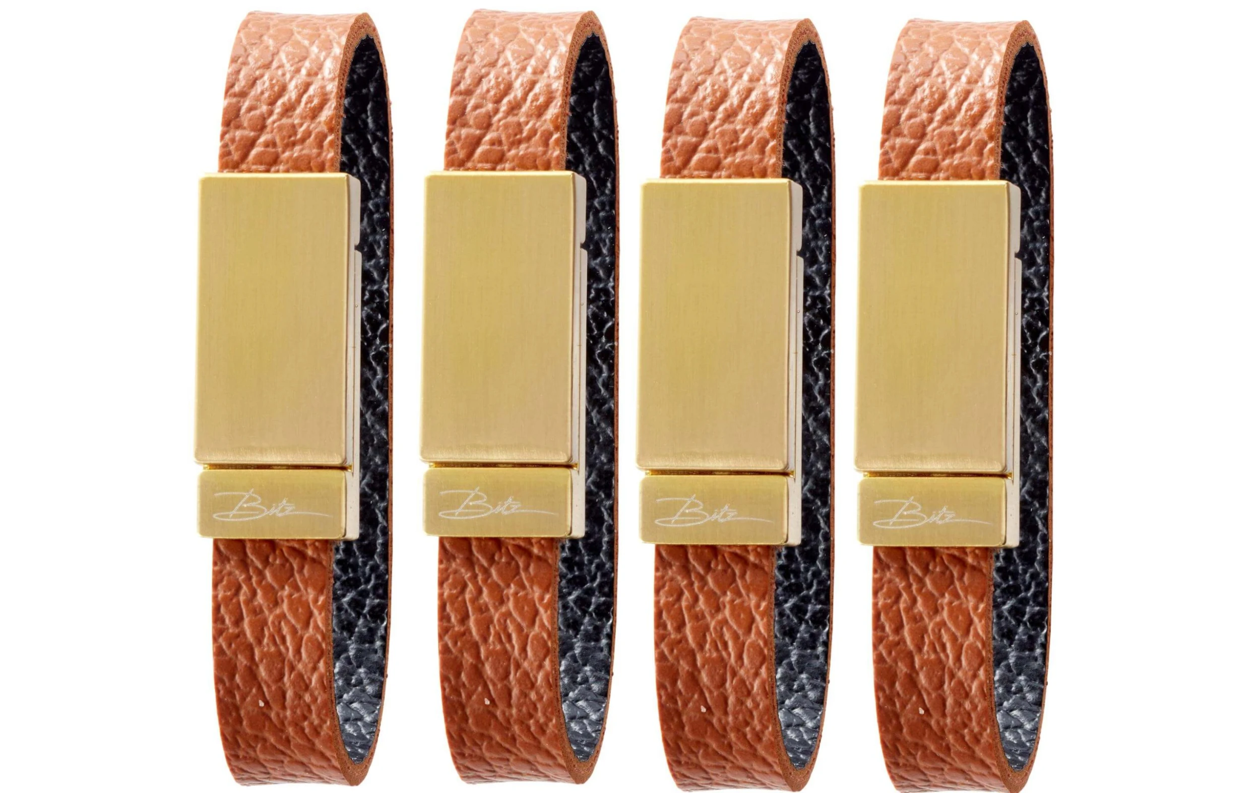 Rond de serviette 4 pièces, Brun/Blanc - Porte-serviettes Bitz Rond De Serviette 4 Pièces, Brun/Blanc - Porte-serviettes -Paderno Shop unnamed file 4760 scaled