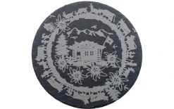 Kadastar Plateau De Service Ascenseur Alpin Ø 25 Cm, Noir - Plat