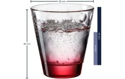 Leonardo Verre Optic 215 Ml, 6 Pièce/s, Rouge - Verres à Boire -Paderno Shop unnamed file 4811