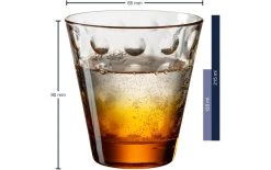 Leonardo Verre Optic 215 Ml, 6 Pièce/s, Orange - Verres à Boire -Paderno Shop unnamed file 4814