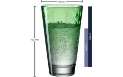 Leonardo Verre Optic Pastell 300 Ml, 6 Pièce/s, Vert - Verres à Boire -Paderno Shop unnamed file 4829