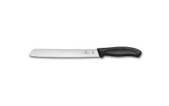 Victorinox Couteau à Pain Swiss Classic Argent/Noir - Couteau De Cuisine