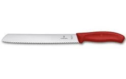 Victorinox Couteau à Pain Swiss Classic Rouge/Argenté - Couteau De Cuisine