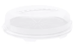 Rotho Boîte De Transport Pour Gâteau Fresh Plat, Blanc - Etagere & Stand à Gâteaux