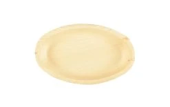 Papstar Assiettes Jetables Feuille De Palmier Ovale , 25 Pièce/s, Beige - Vaisselle Jetable