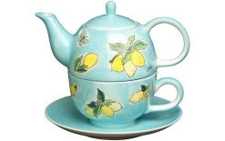 Mila Set De Thé Tutto Limone 400 Ml, 1 Pièce/s, Bleu Clair - Tasse