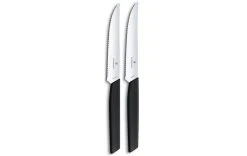 Victorinox Kits De Couteaux à Steak Swiss Modern 2 Pièce/s, Noir - Couteau De Cuisine