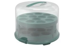 Rotho Boîte De Transport Pour Gâteau Fresh XL Vert/Transparent - Etagere & Stand à Gâteaux