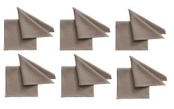 Pichler Serviette En Tissu One 40 Cm X 40 Cm, 6 Pièce/s, Brun - Serviettes