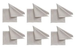 Pichler Serviette En Tissu One 40 Cm X 40 Cm, 6 Pièce/s, Gris - Serviettes