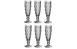 Leonardo Verre à Champagne Brindisi 140 Ml, 6 Pièce/s, Anthracite - Verres à Champagne