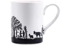 Kadastar Tasse Universelle Bénichon De Montagne 400 Ml, 1 Pièce/s, Noir/Blanc - Tasse