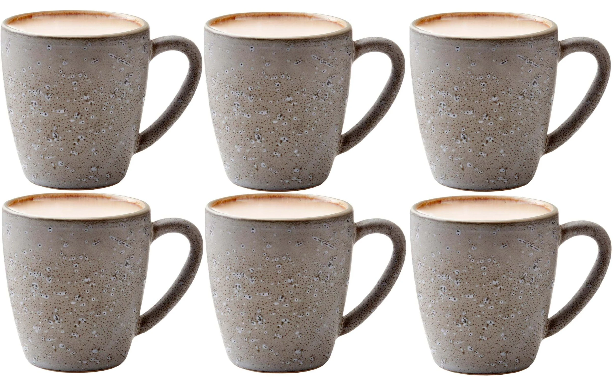 Bitz Tasse à Café 190 Ml, 6 Pièce/s, Gris/Crème - Tasse 3 Bitz Tasse à Café 190 Ml, 6 Pièce/s, Gris/Crème - Tasse