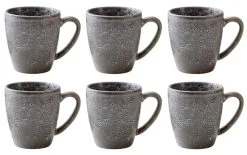 Bitz Tasse à Café 190 Ml, 6 Pièce/s, Gris - Tasse