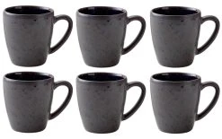 Bitz Tasse à Café 190 Ml, 6 Pièce/s, Noir/Bleu Foncé - Tasse