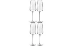 Luigi Bormioli Verre à Champagne Optica 210 Ml, 4 Pièce/s, Transparent - Verres à Champagne