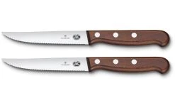 Victorinox Jeux De Couteaux à Steak Et Pizza 2 Pièce/s, Bois D'érable - Couteau De Cuisine