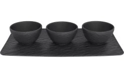 Villeroy & Boch Plateau De Service Avec Petites Coupelles Manufacture Rock Noir - Plat