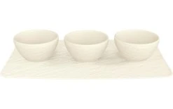 Villeroy & Boch Plateau De Service Avec Petites Coupelles Manufacture Rock Blanc - Plat