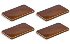 Bitz Plat De Service 4 Pièces, Amber - Plat