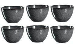 Leonardo Coupe à Dessert Matera 6 Pièce/s, Anthracite - Bol