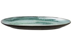 Bitz Plat De Service 36 X 25 Cm Noir/vert - Plat