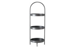 Boltze Plat De Présentation étagé Serral Gris Foncé - Etagere & Stand à Gâteaux
